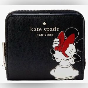 Disney X Kate Spade New York Minnie Mouse Zip Around Wallet New